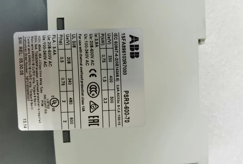 ABB PSR3-600-70 1SFA896103R7000 3