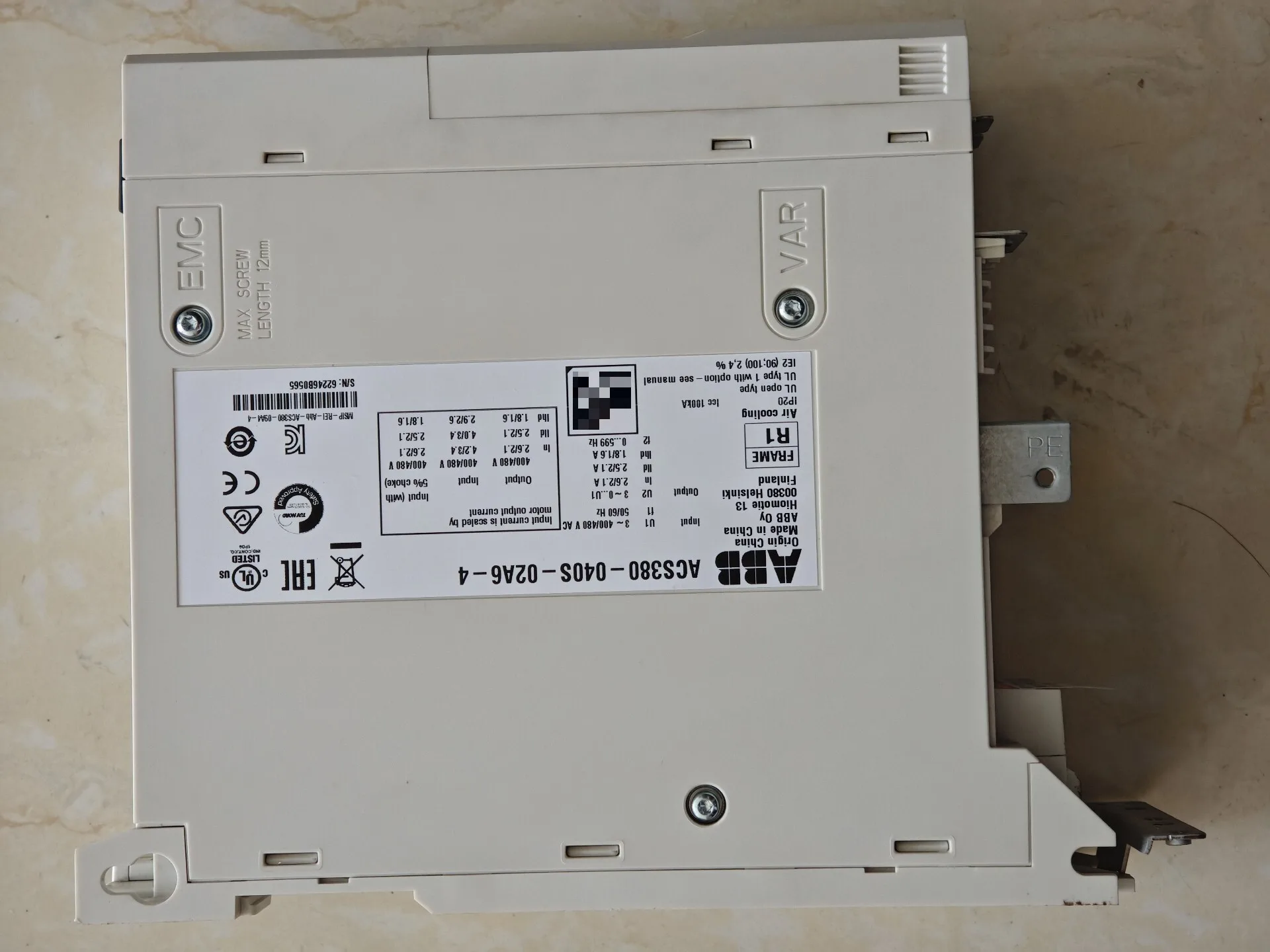 ABB ACS380-040S-02A6-4 2
