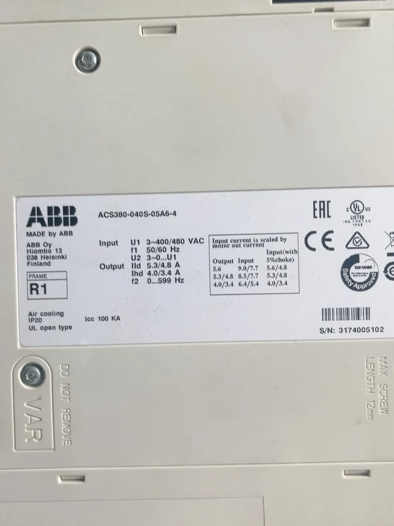 ABB ACS380-040S-05A6-4 2
