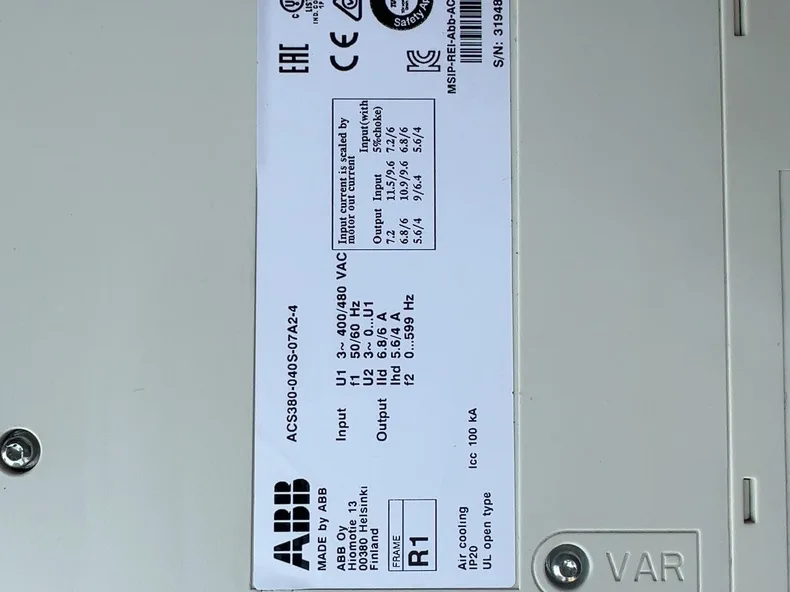 ABB ACS380-040S-07A2-4 3