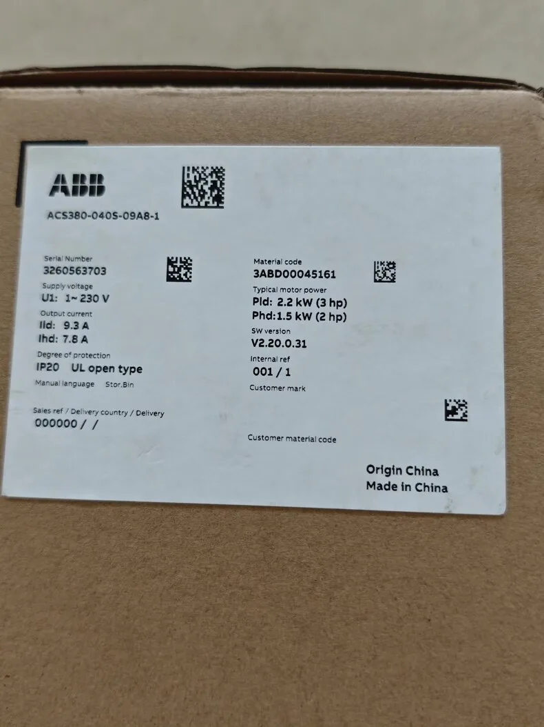 ABB ACS380-040S-09A8-1