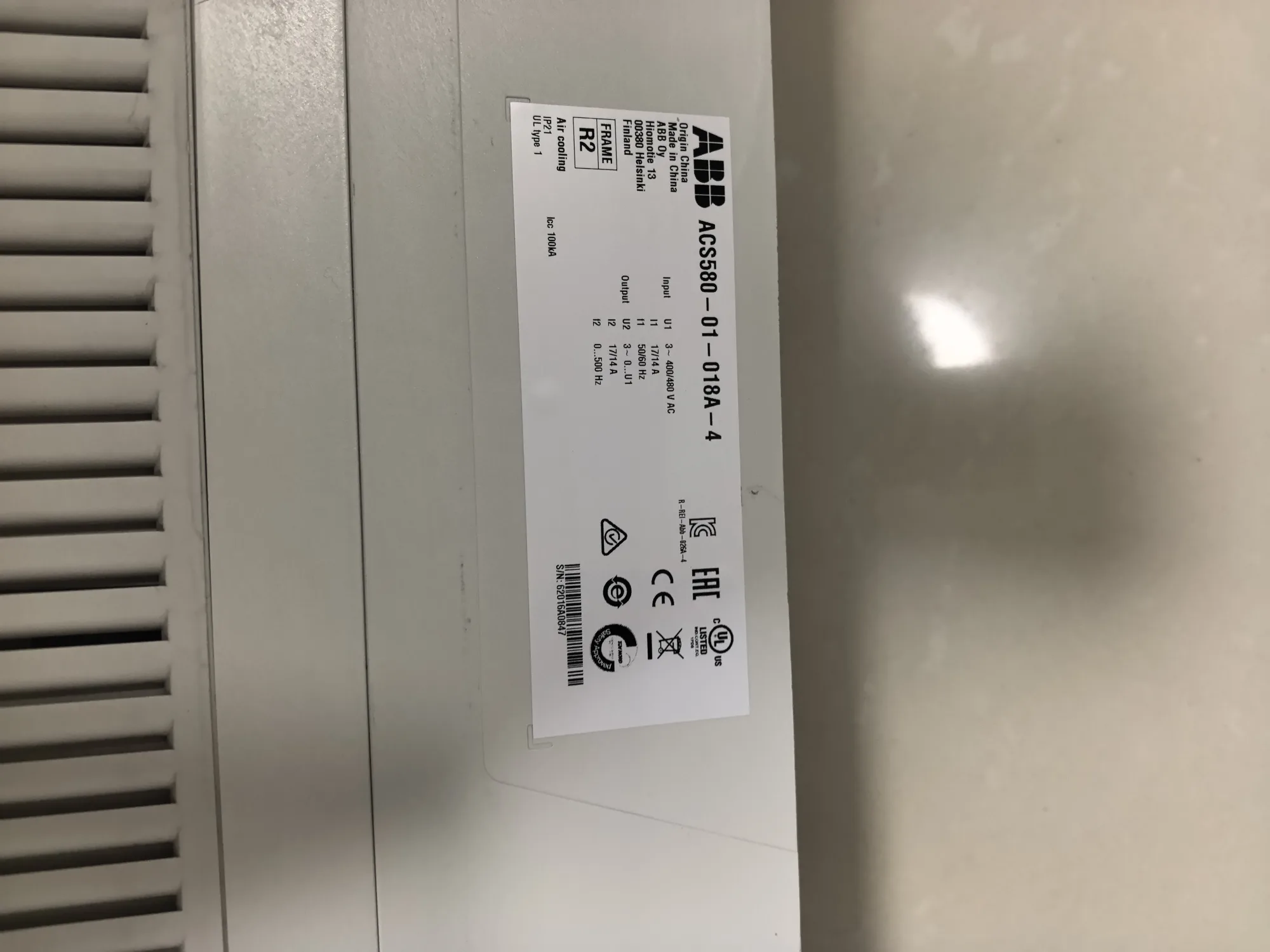 ABB ACS580-01-018A-4 6