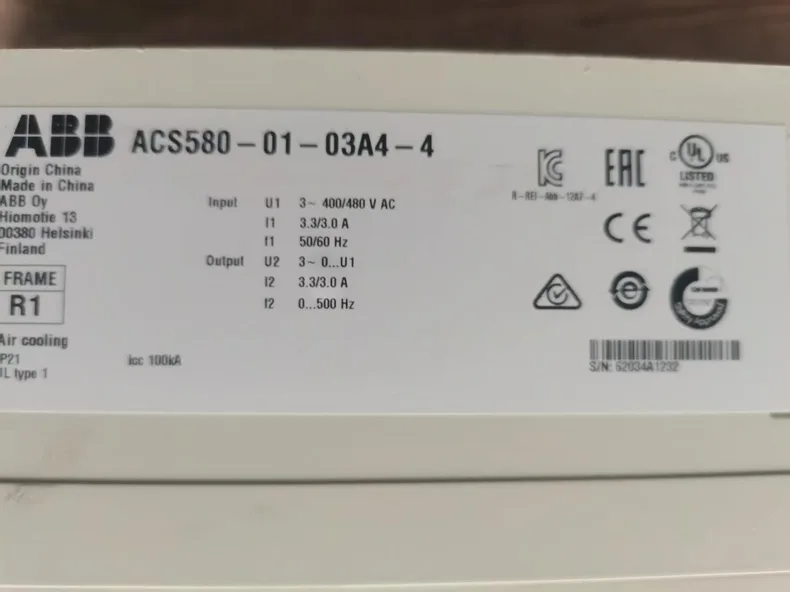 ABB ACS580-01-03A4-4 6