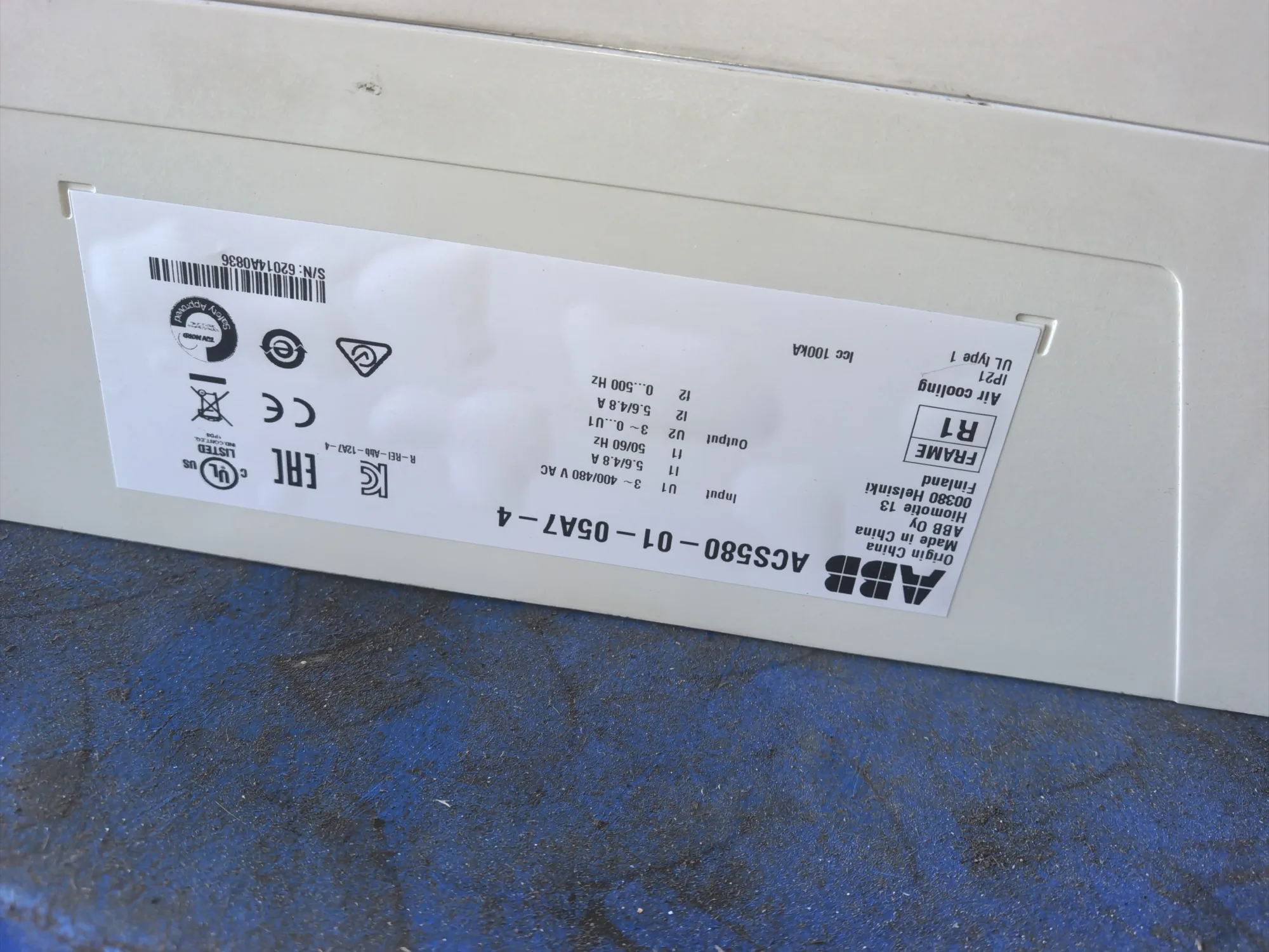 ABB ACS580-01-05A7-4 6