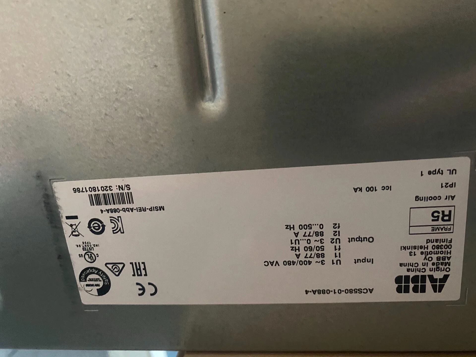 ABB ACS580-01-088A-4 2