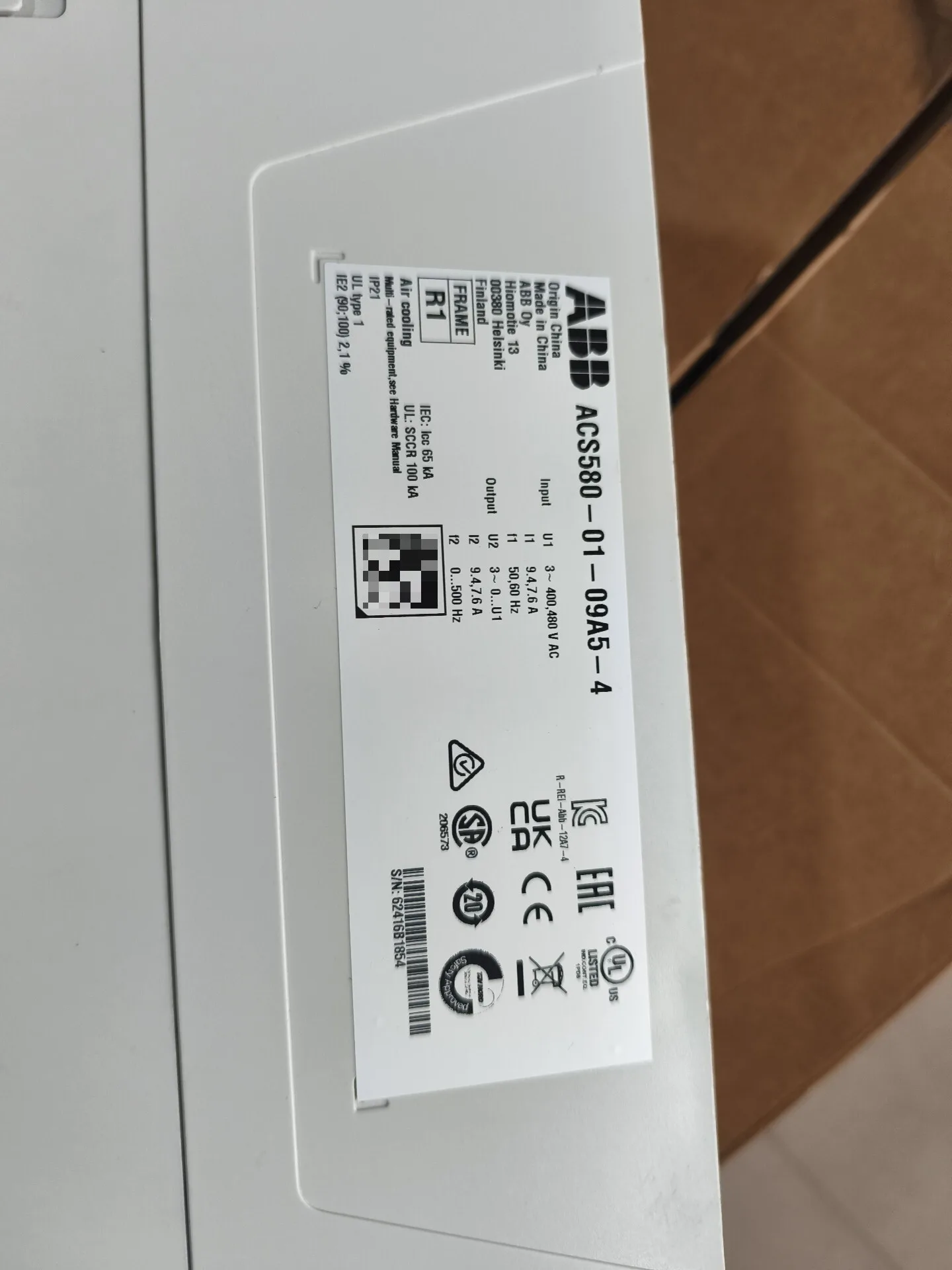 ABB ACS580-01-09A5-4 4
