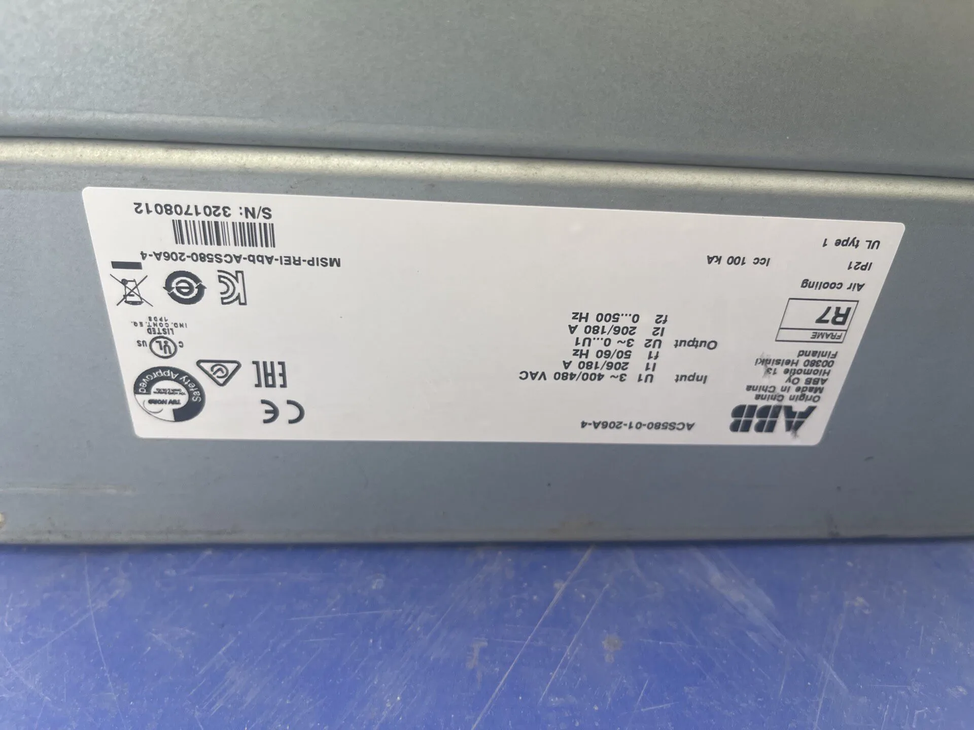 ABB ACS580-01-206A-4 6