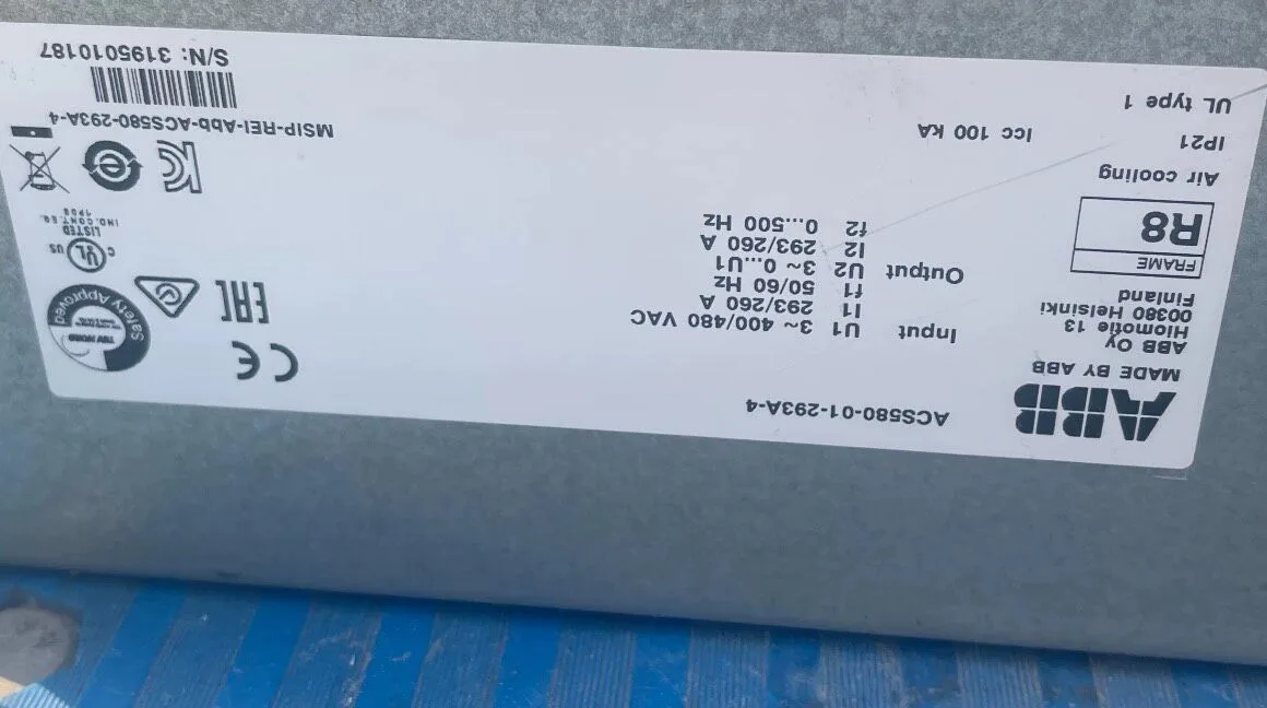 ABB ACS580-01-293A-4 6