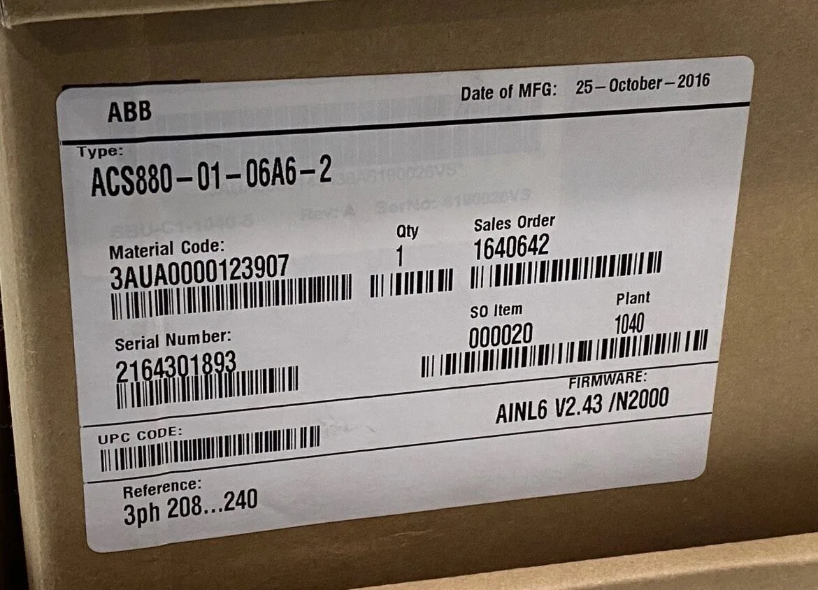 ABB ACS880-01-06A6-2 4