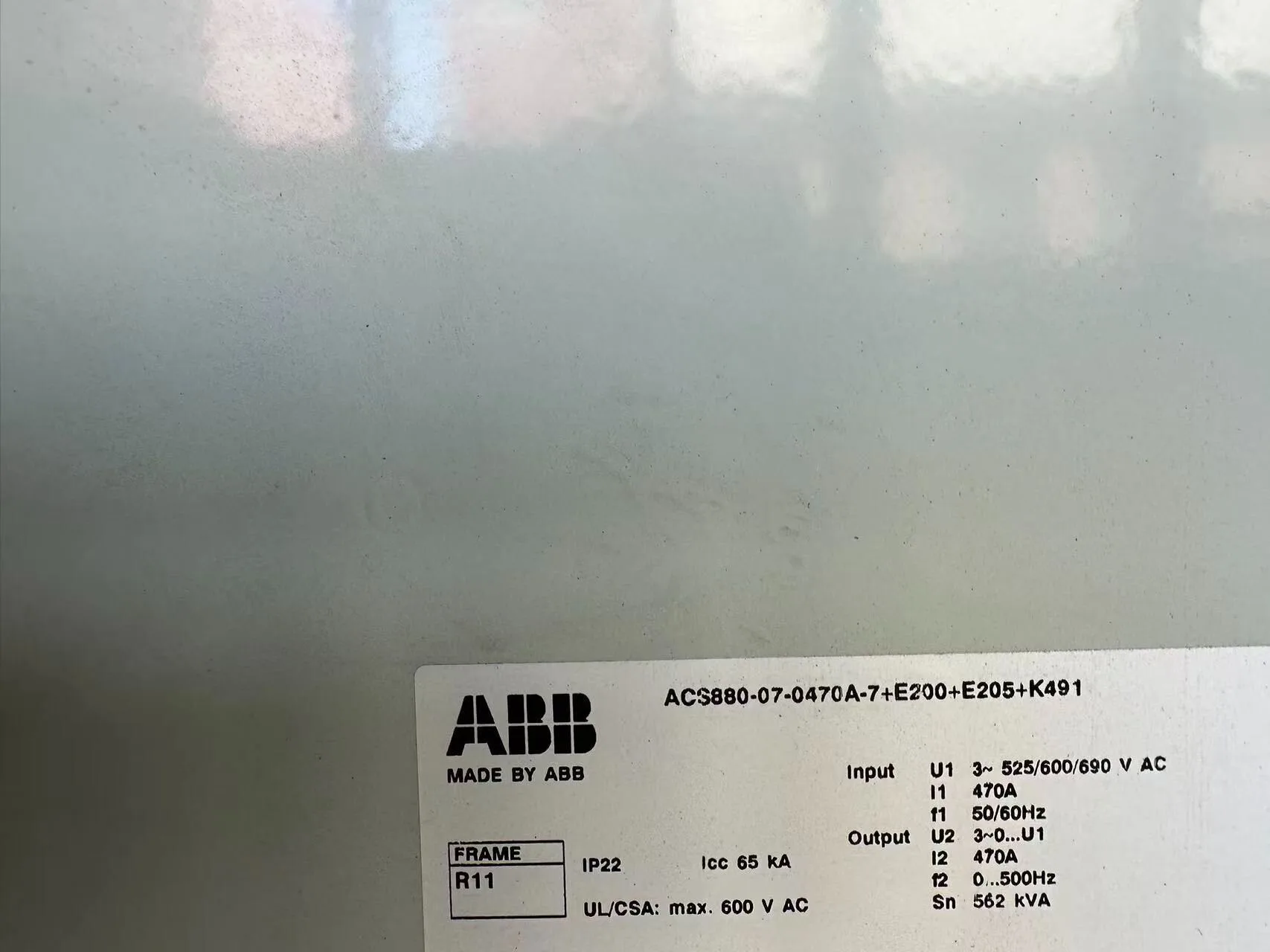ABB ACS880-07-0470A-7 2
