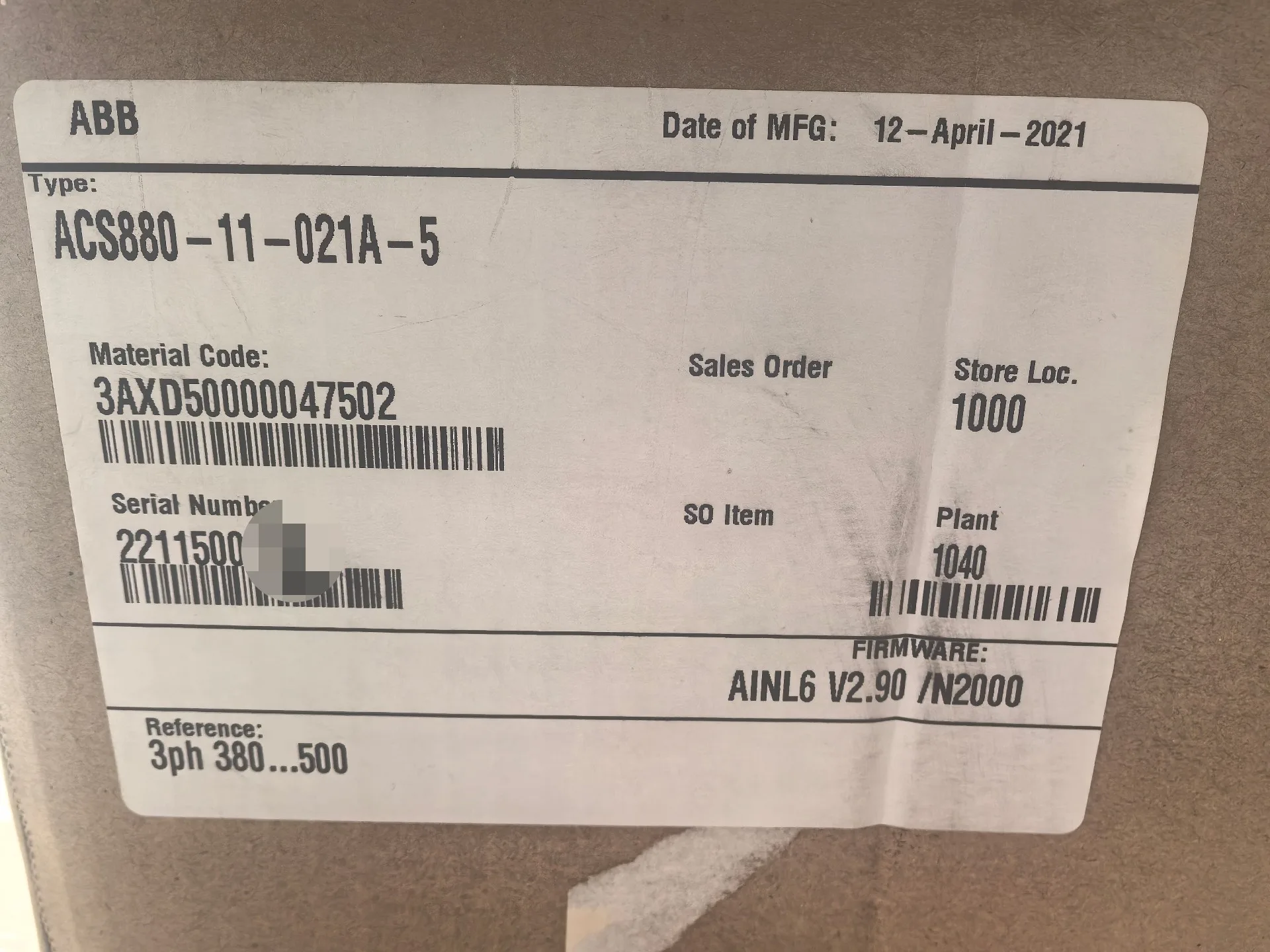 ABB ACS880-11-021A-5 3