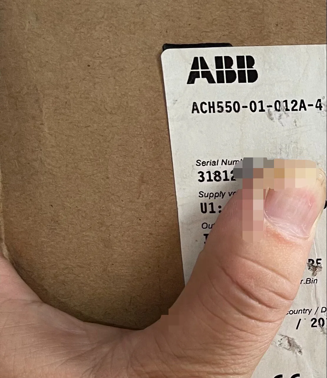 ABB ACH550-01-012A-4 4