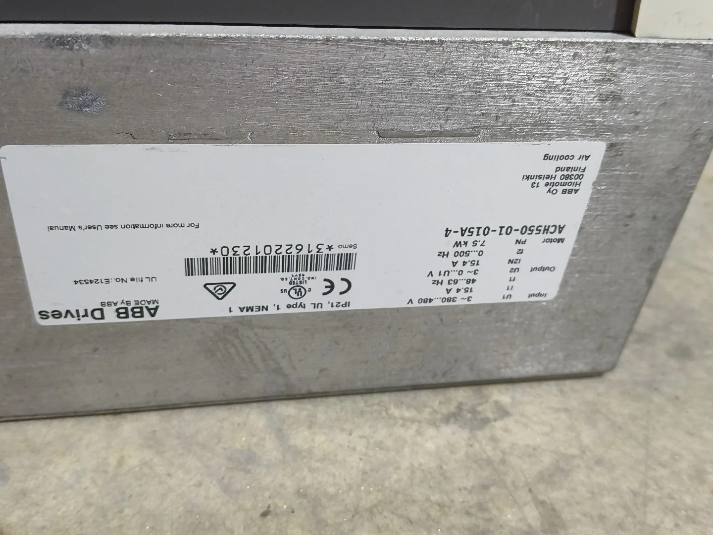 ABB ACH550-01-015A-4 2