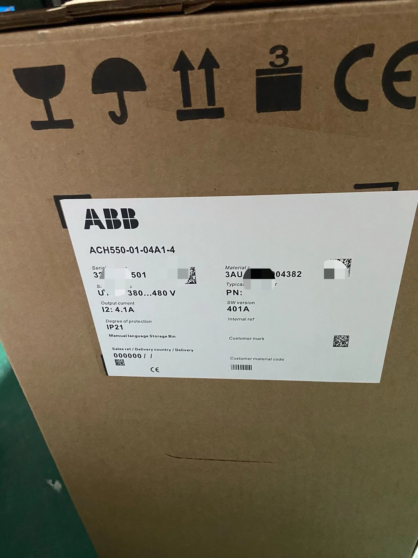 ABB ACH550-01-04A1-4 4