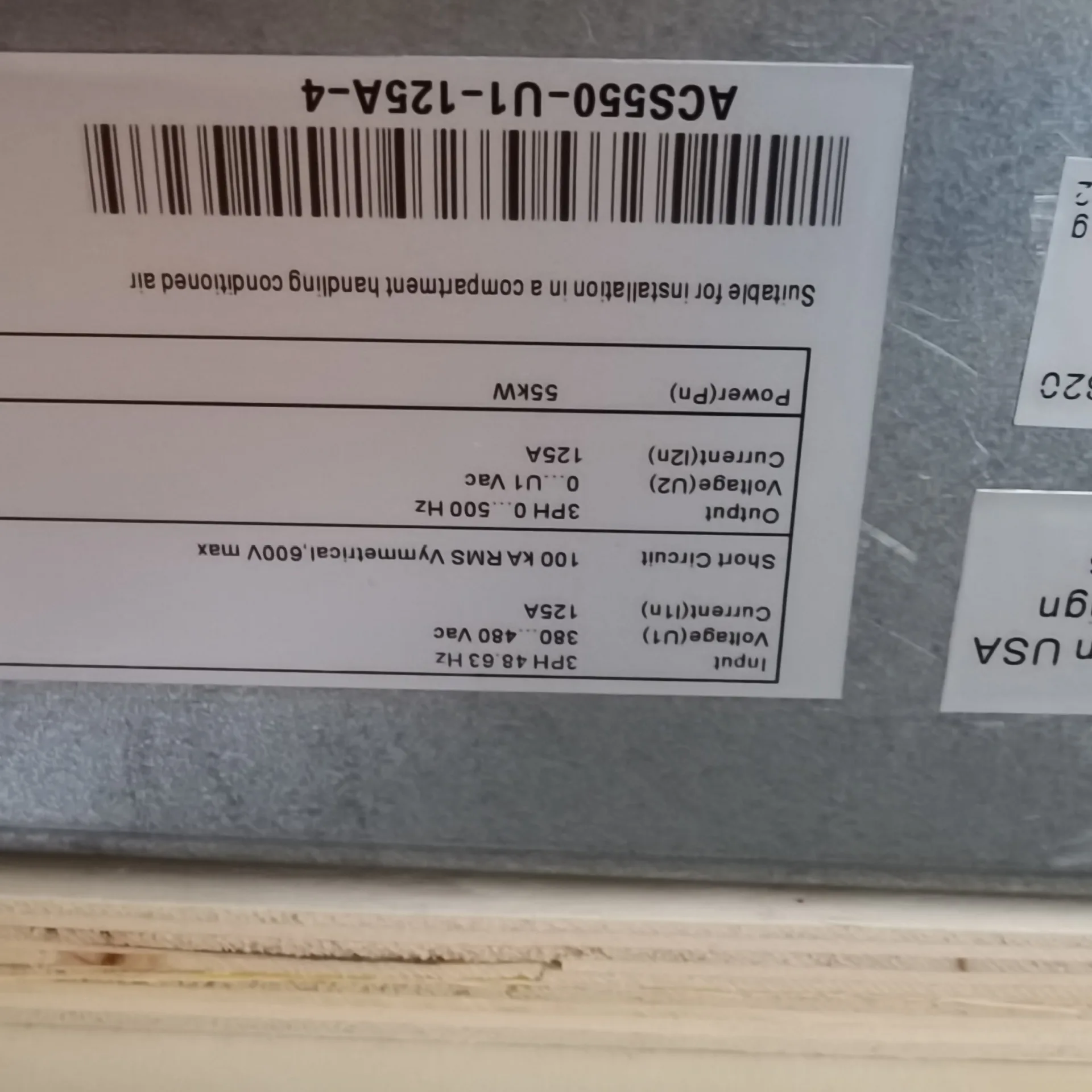 ABB ACH550-01-125A-4 5