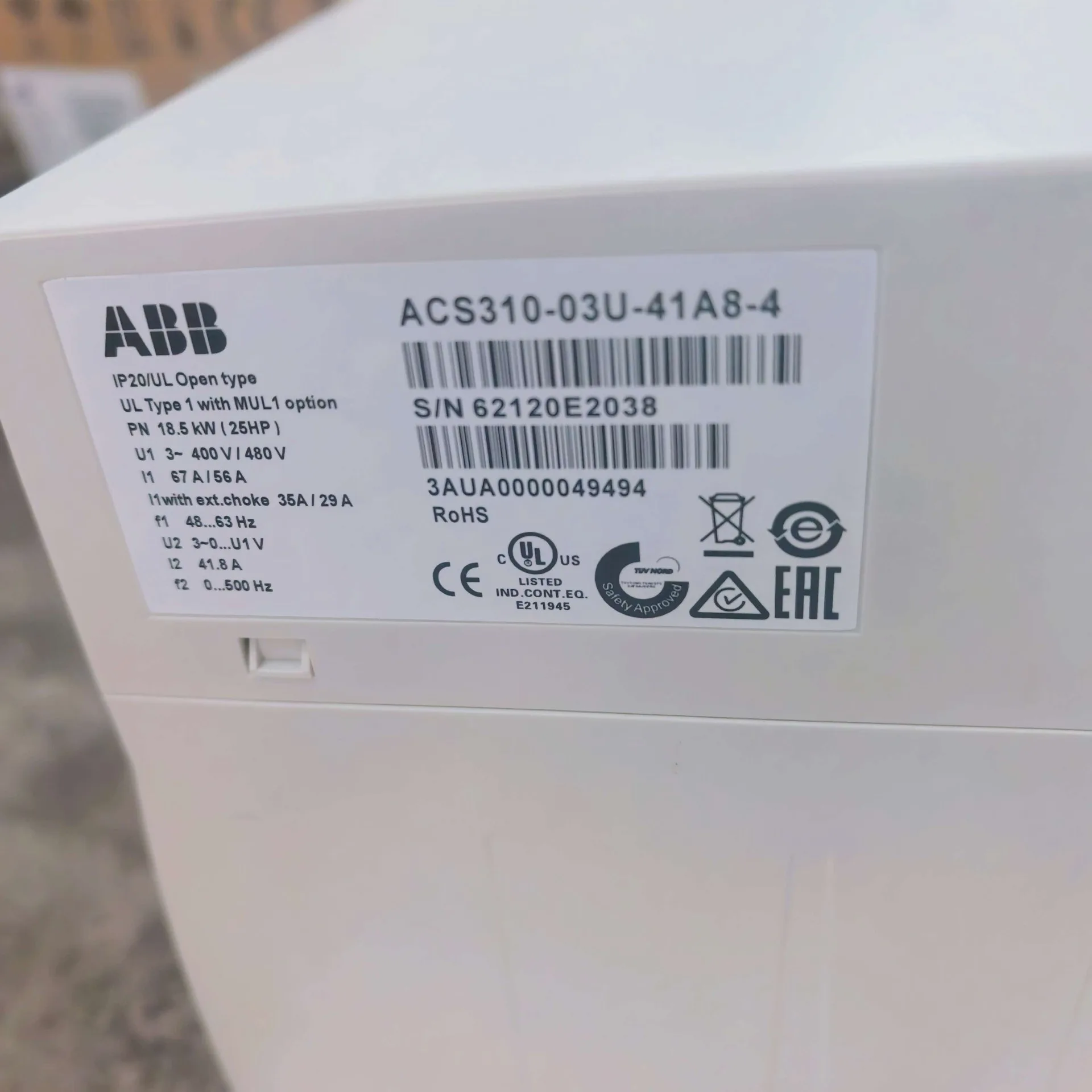 ABB ACS310-03U-41A8-4 4
