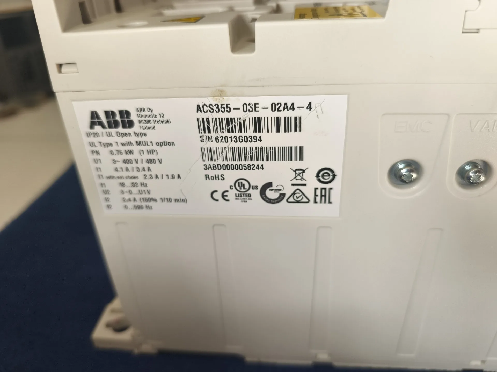 ABB ACS355-03E-02A4-2 2