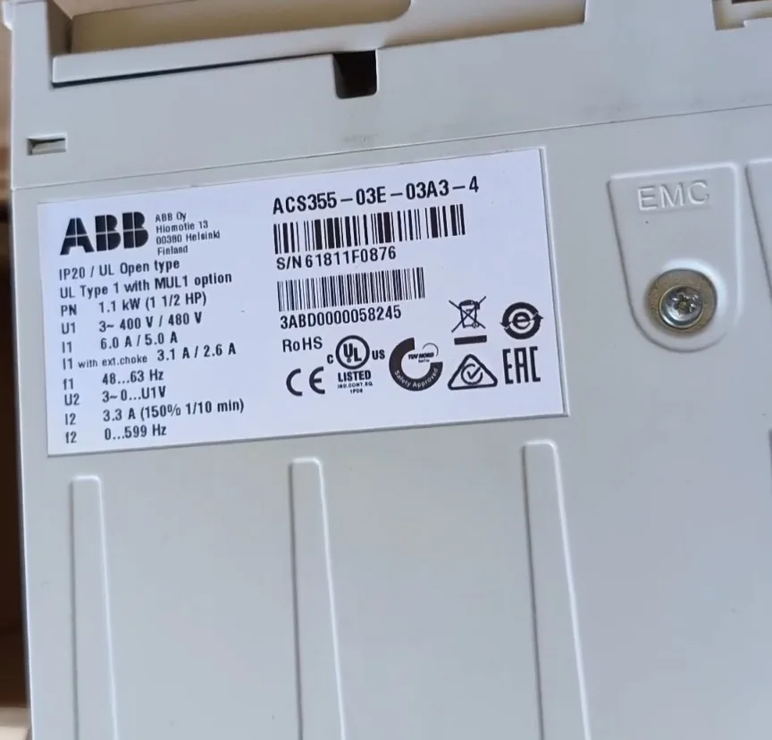 ABB ACS355-03E-03A3-4 5