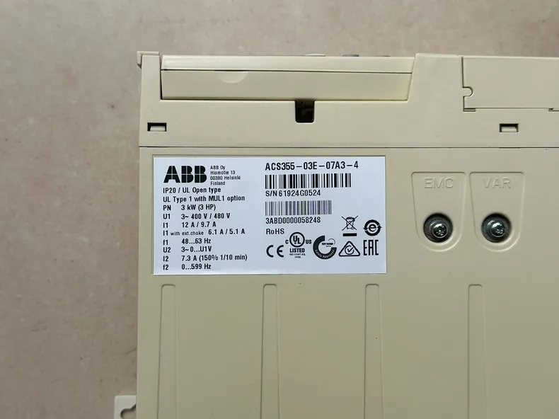 ABB ACS355-03E-07A3-4 3
