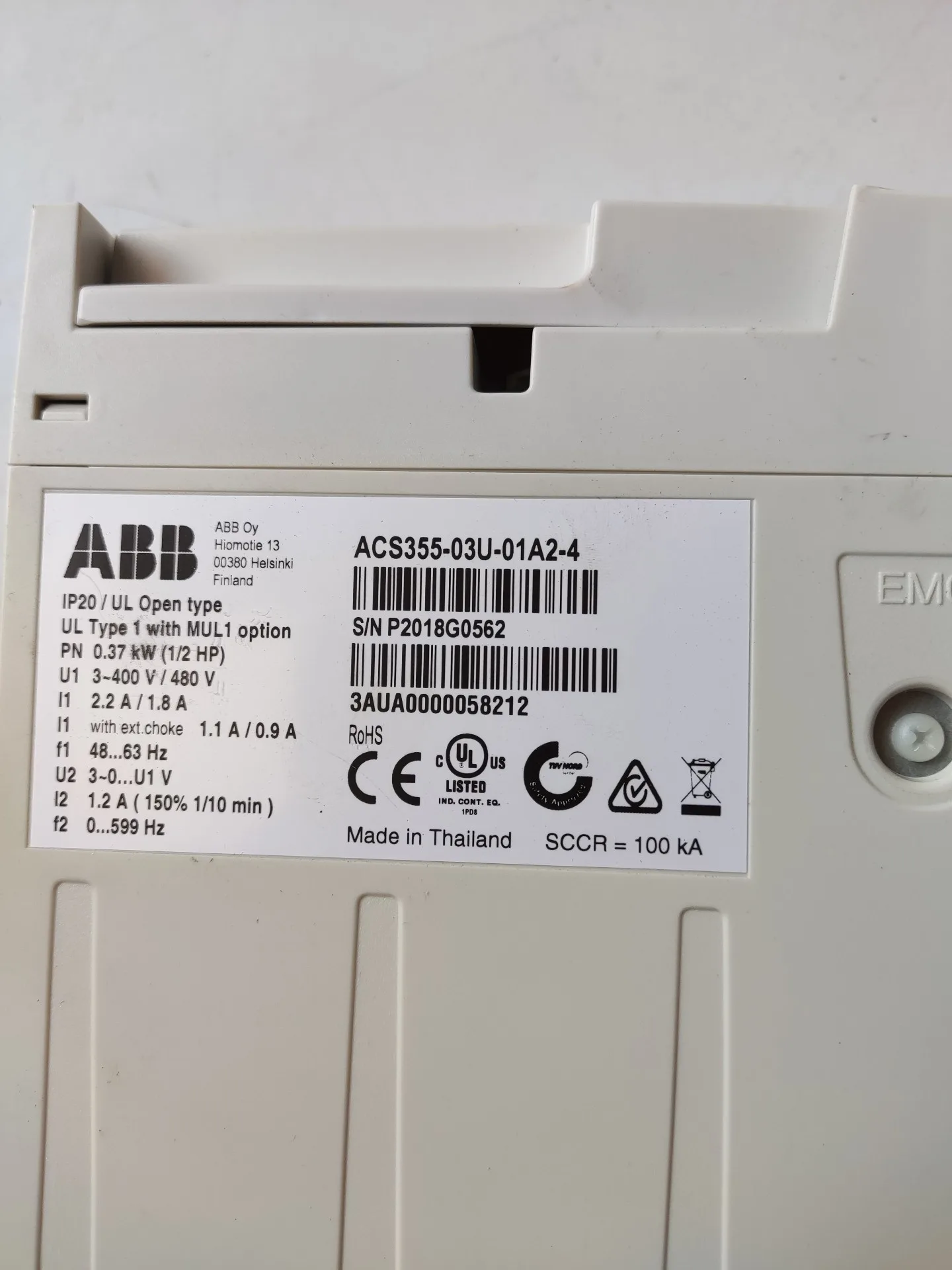 ABB ACS355-03U-01A2-4 3