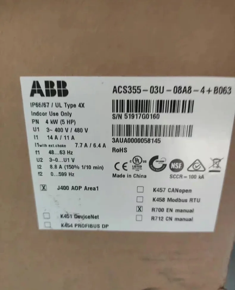 ABB ACS355-03U-05A6-4 3