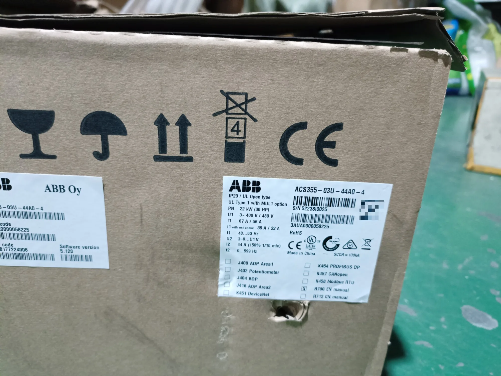ABB ACS355-03U-44A0-4 2
