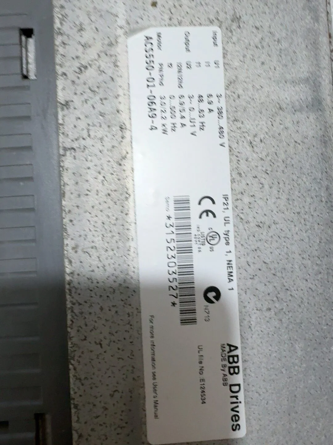ABB ACS550-01-06A9-4 2