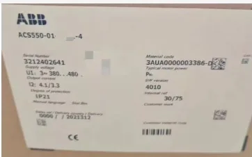 ABB ACS550-01-157A-4 6