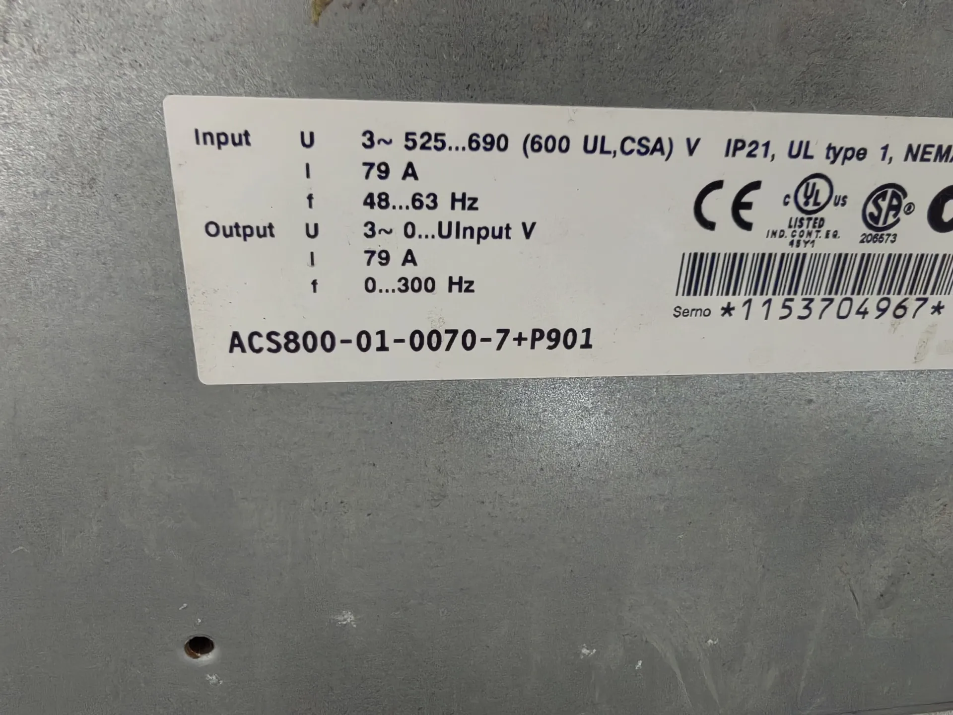 ABB ACS800-01-0070-7 2
