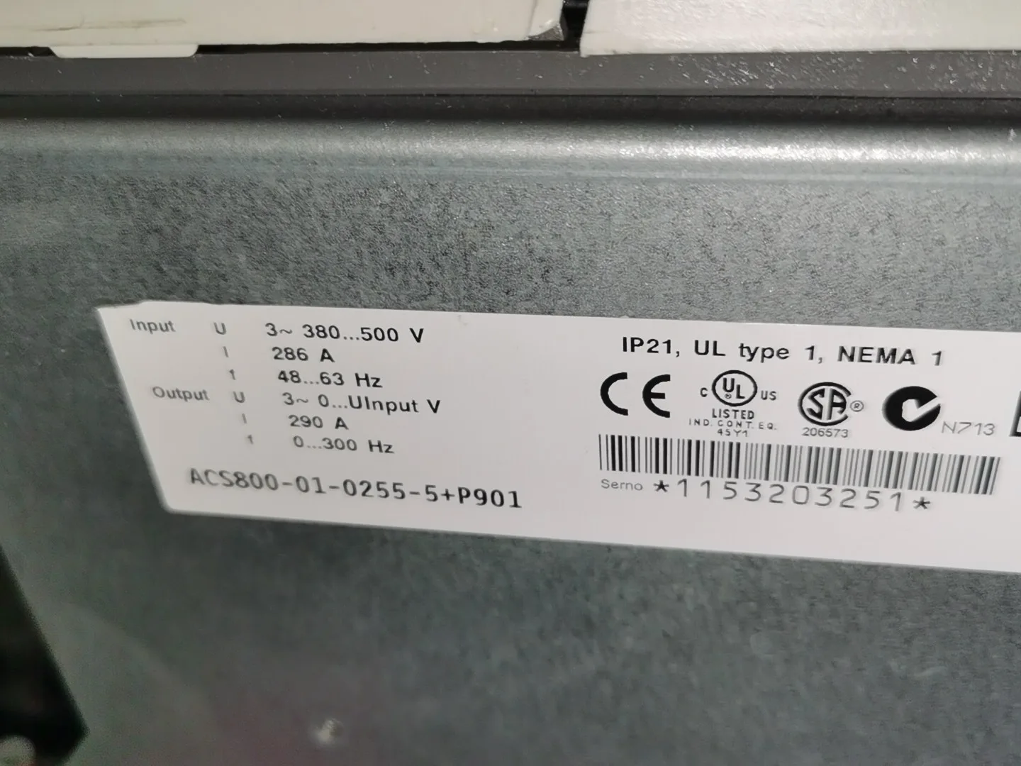 ABB ACS800-01-0255-5 2