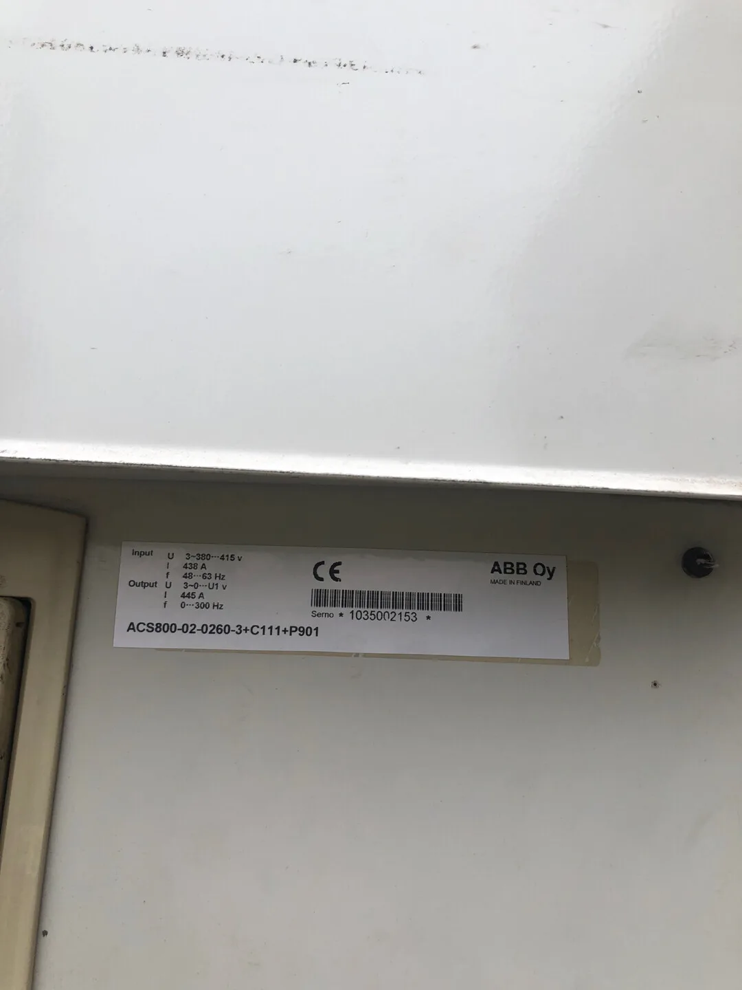 ABB ACS800-02-0260-3 2