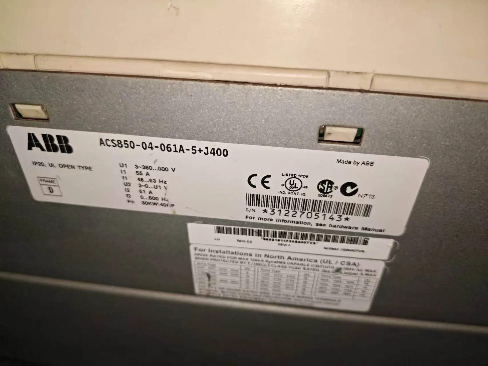 ABB ACS850-04-061A-5 2