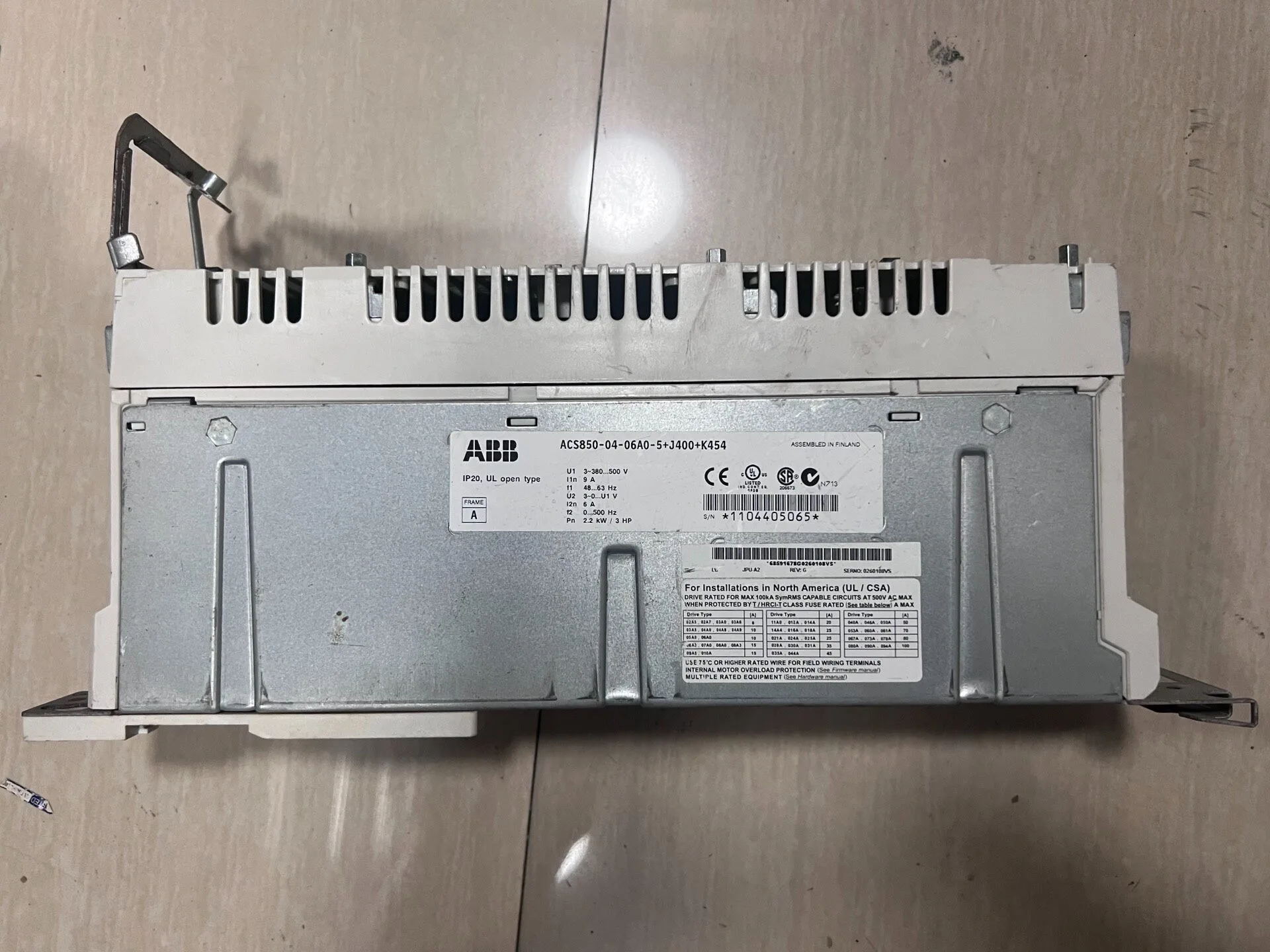 ABB ACS850-04-06A0-5 2