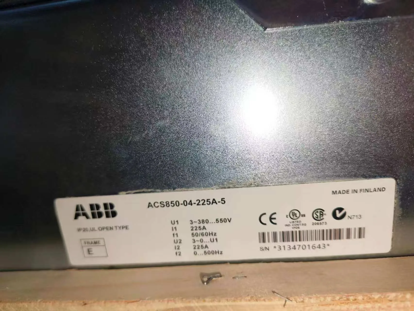 ABB ACS850-04-225A-5 6