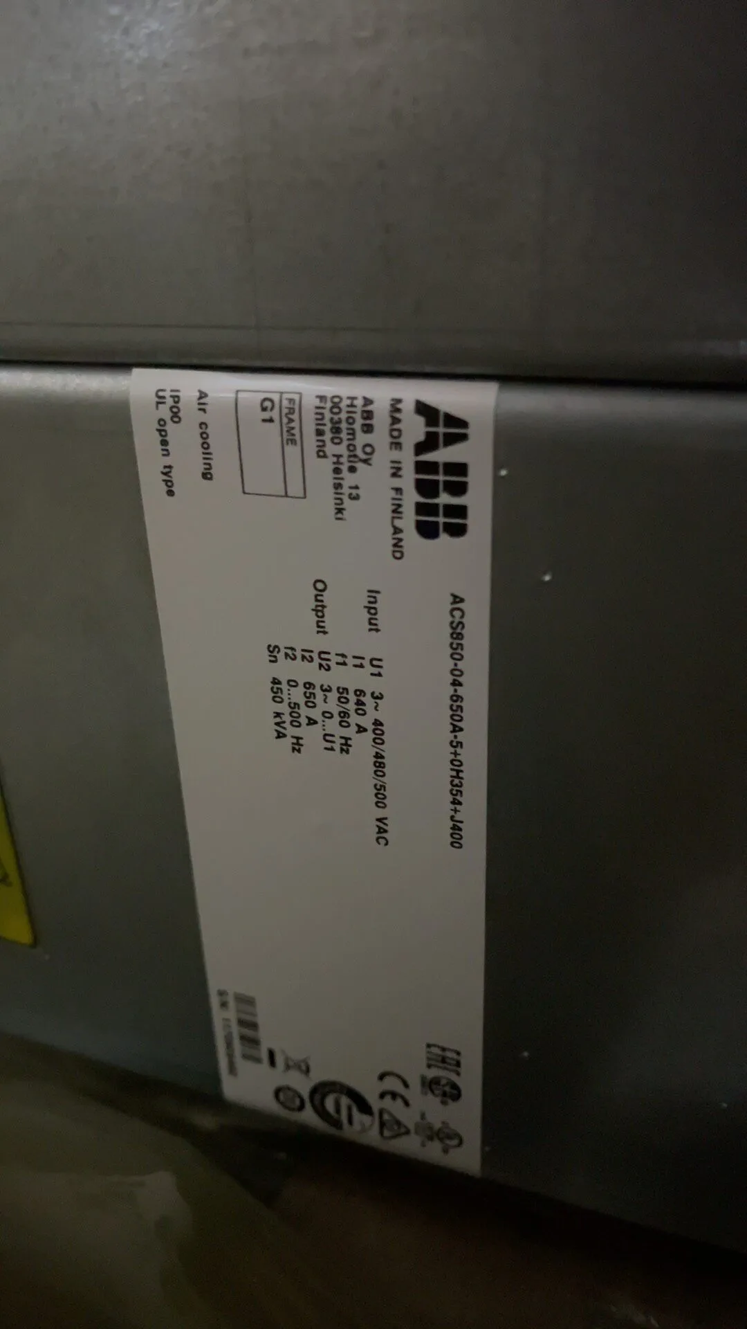 ABB ACS850-04-650A-5 2