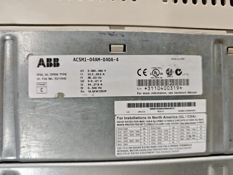 ABB ACSM1-04AM-040A-4 4