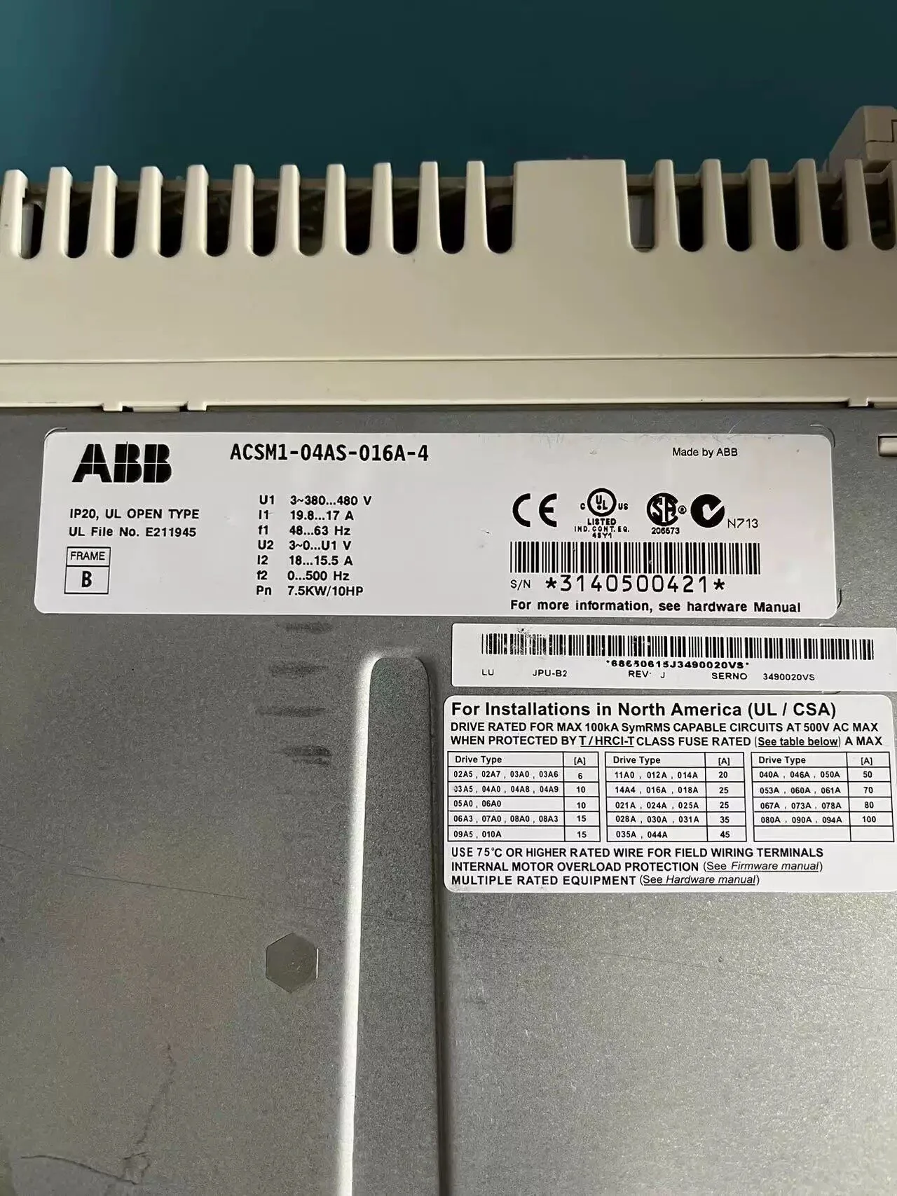 ABB ACSM1-04AS-016A-4