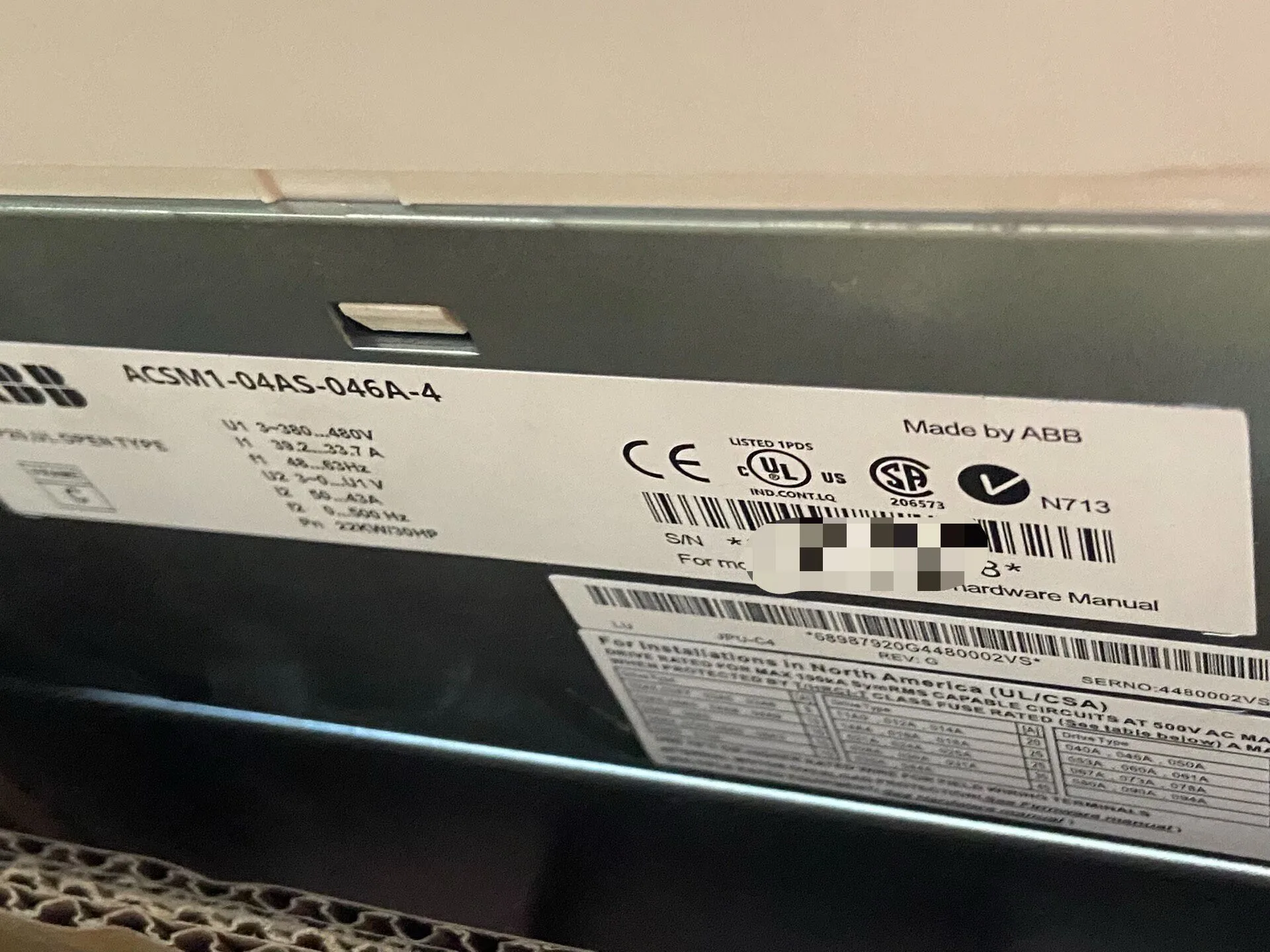 ABB ACSM1-04AS-046A-4 3