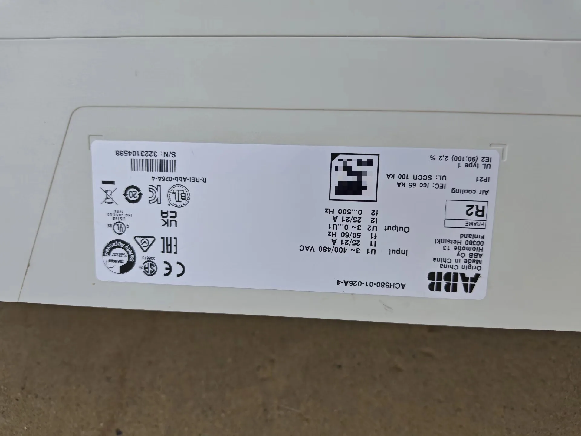 ABB ACH580-01-026A-4 5