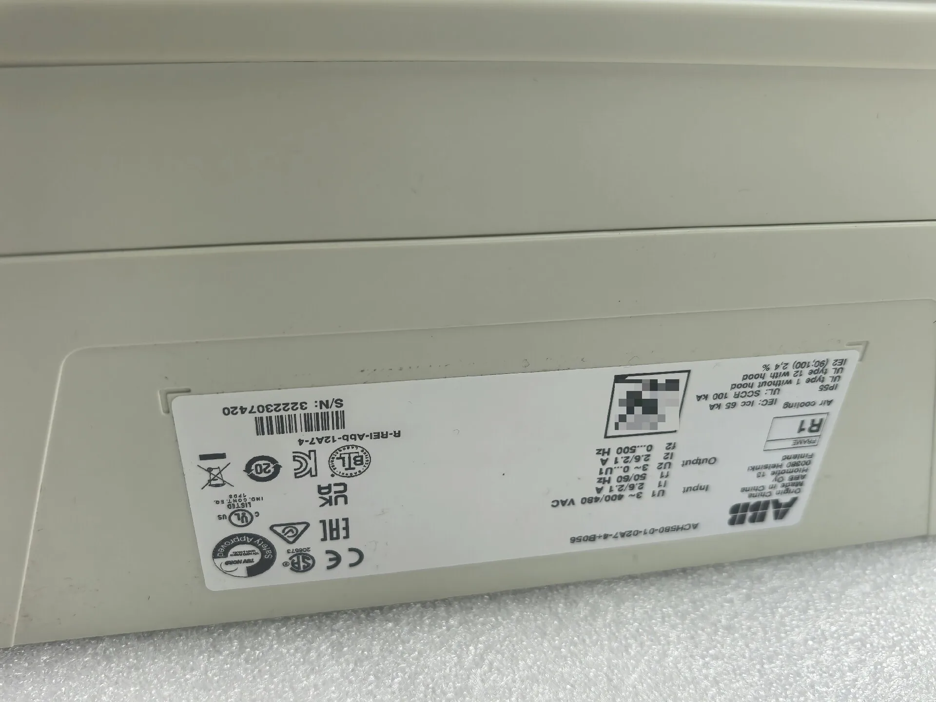 ABB ACH580-01-02A7-4 5