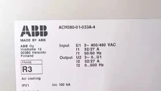 ABB ACH580-01-033A-4 3