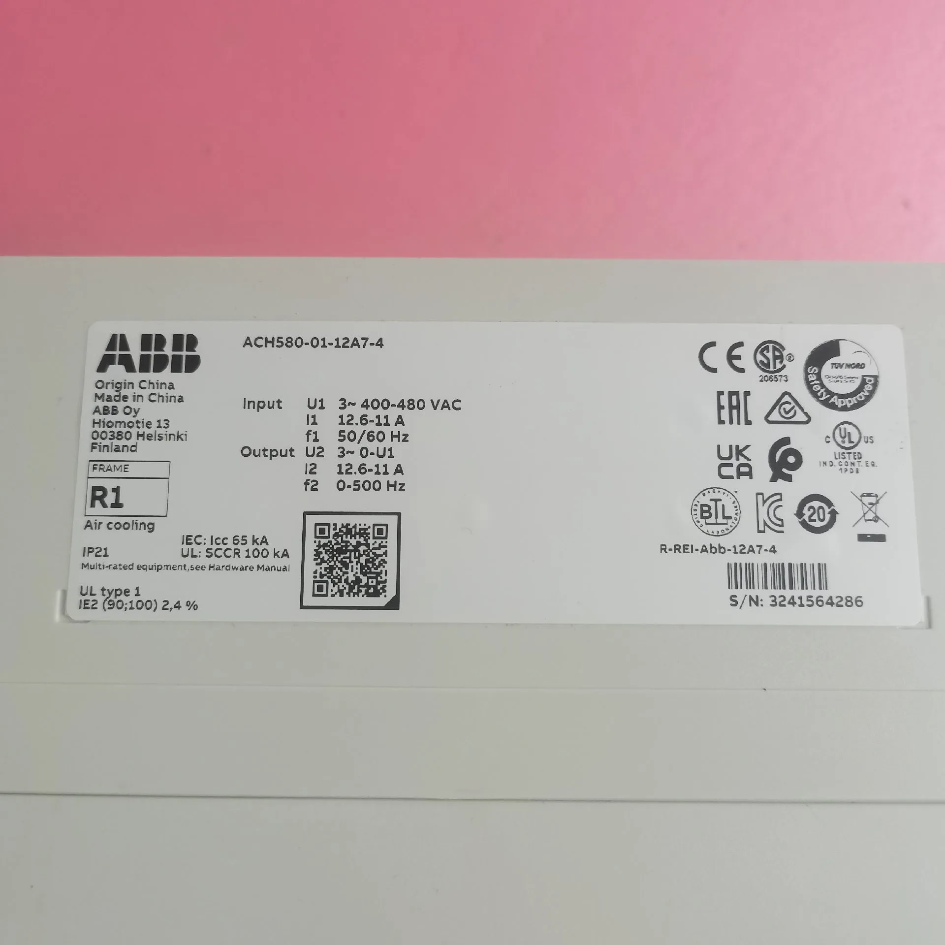 ABB ACH580-01-12A7-4 2