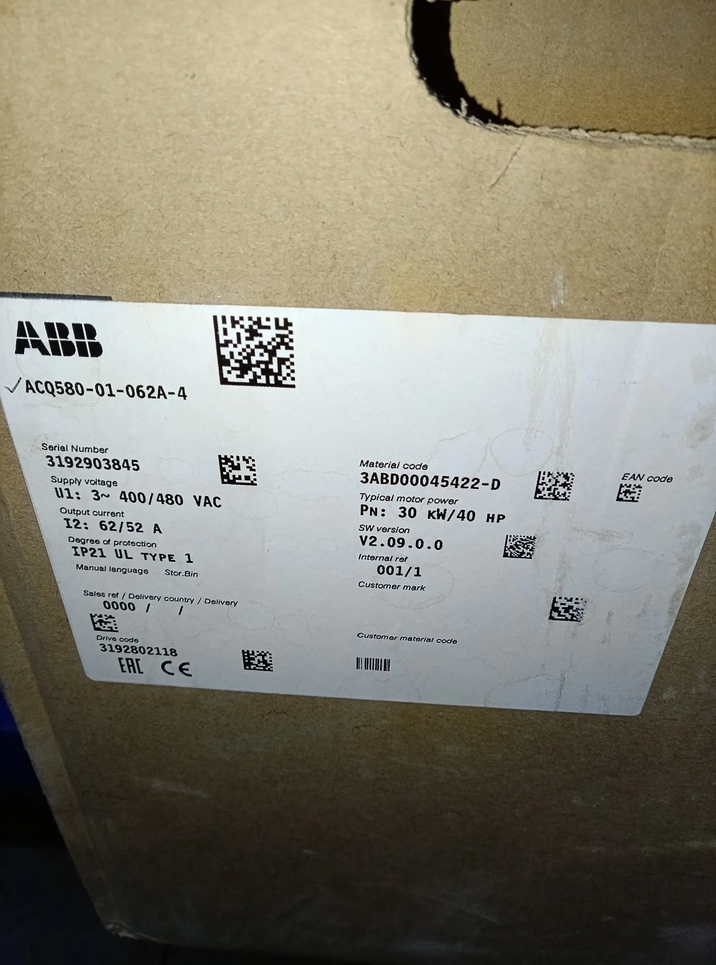 ABB ACQ580-01-062A-4