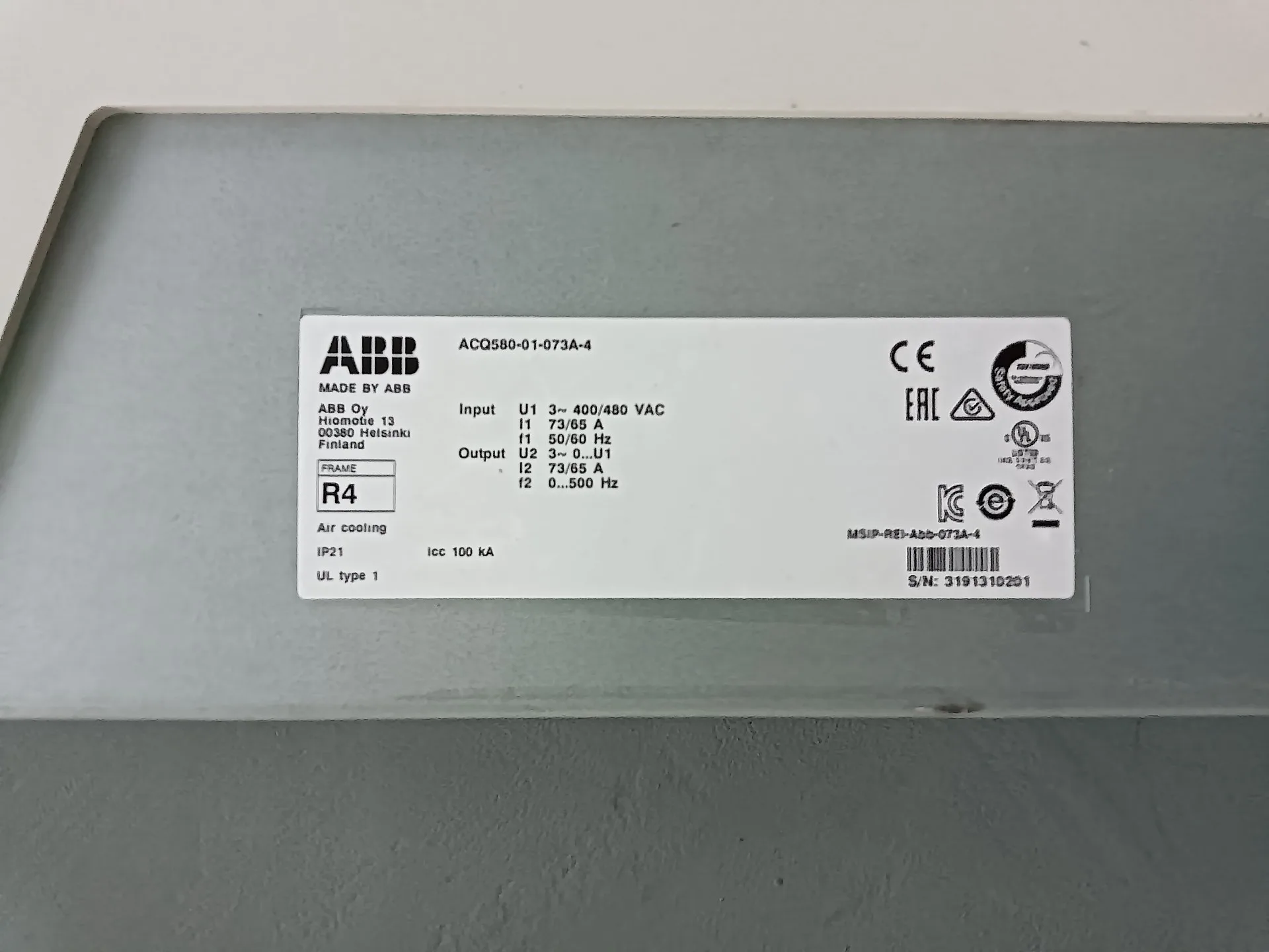 ABB ACQ580-01-073A-4 4