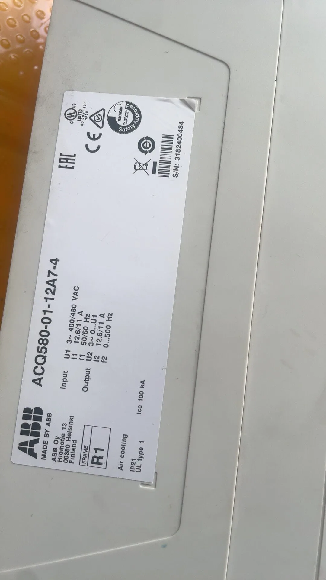 ABB ACQ580-01-12A7-4 3