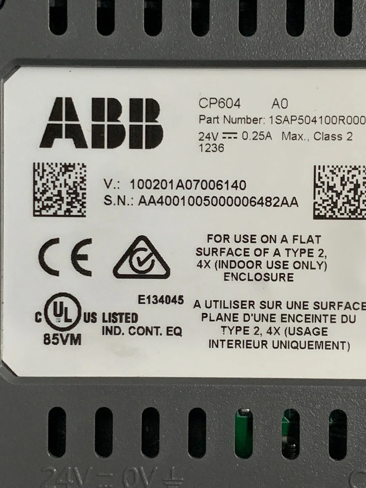 ABB CP604 1SAP504100R0001 3