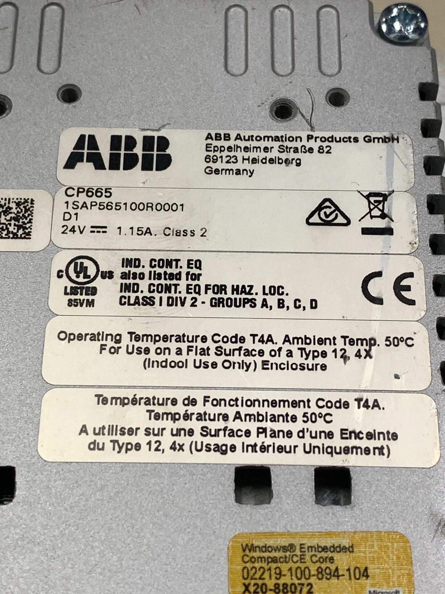ABB CP665 1SAP565100R0001 3