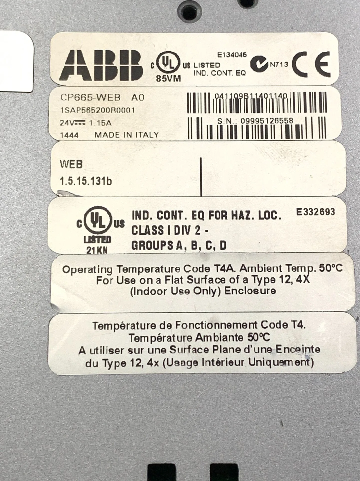 ABB CP665 1SAP565100R0001 4