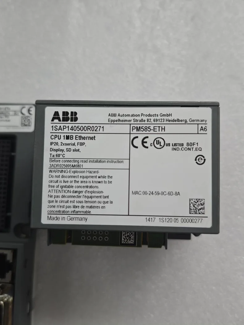 ABB PM585-ETH 1SAP140500R0271 2