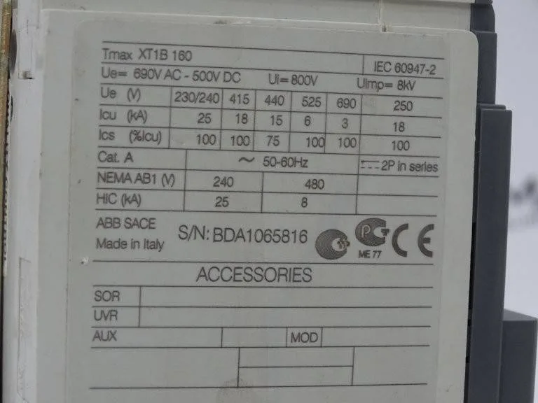 ABB XT1B 160 1SDA066805R1